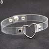Women Punk Love Heart Ring Faux Leather Collar Choker Necklace Gothic ARI