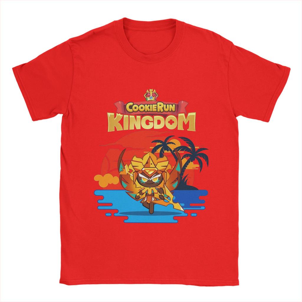 Cookie Run Kingdom Cotton T Shirt For Mens Summer Street Style T-Shirts Crew Neck Trending Tees Oversize Print Clothes