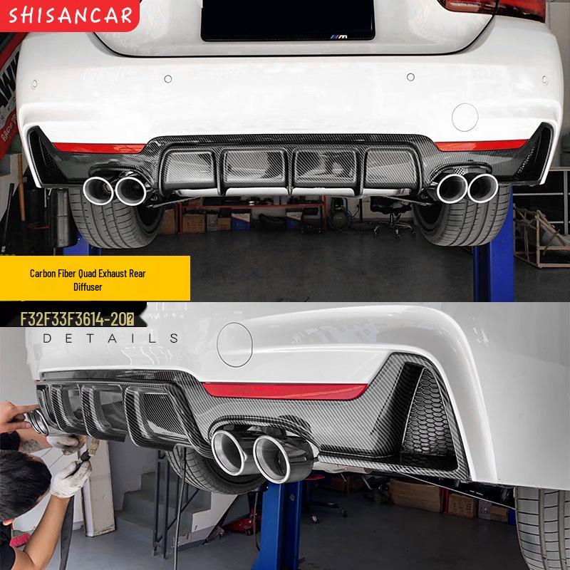 Compatible Front and Rear Lip Spoiler for BMW 4 Series 425i/430i with Quad Exhaust