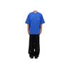 We11done Logo Round Neck Short Sleeve T-Shirt Unisex Tops Blue WD-TP5-19-920-BL