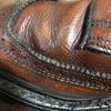 80s Vintage STAFFORD Long Wingtip Leather Business Shoes Brown size 8.5B 25.0-26.0 Men's(USED)