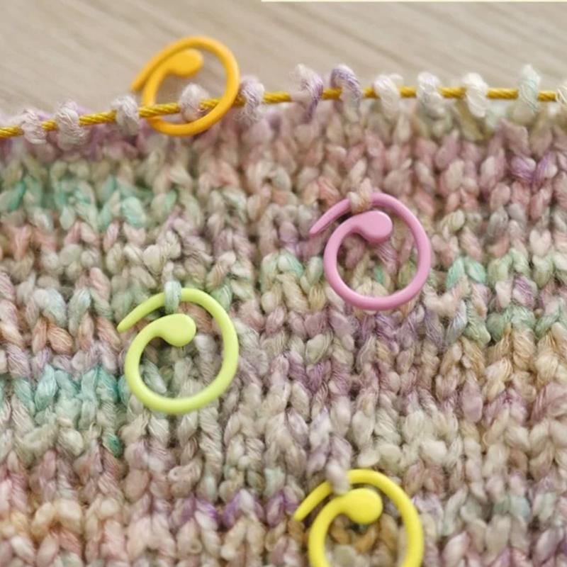 20/200x Marker Rings Metal Stitching Marker Crochet Locking Colorful Stitching Marker Rings Knitting Crocheting Accessories