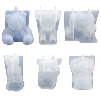 3D Animal Silicone Mold Projects Making Accessory Household Mousse Cake Candle Plaster Making Gift Supplies