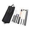 Drumstick Set 5 Pairs Drum Sticks Mallets Brushes with Oxford Cloth Bag for Practice Performance