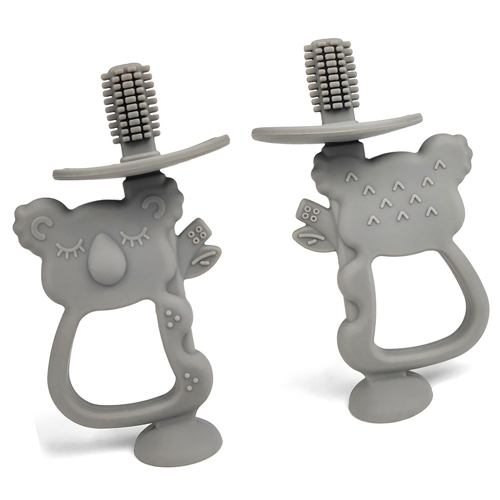 

Обучающая зубная щетка, детская игрушка для прорезывания зубов в форме коалы, прорезыватели для зубов, жевательная игрушка для детей старше 6 месяцев 3