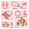 Children's DIY Bead Jewelry Making Kit Beginner Friendly Craft Set for Girls Make Necklace Bracelet Ring Art Craft Gift