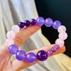 Vintage Powder Crystal Natural Amethyst Quartzite Jade Bracelet Atmosphere Beaded Bracelet