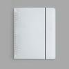 Binder Cover Plastic Transparent White Detachable Large Capacity Binder Shell for Files Notes