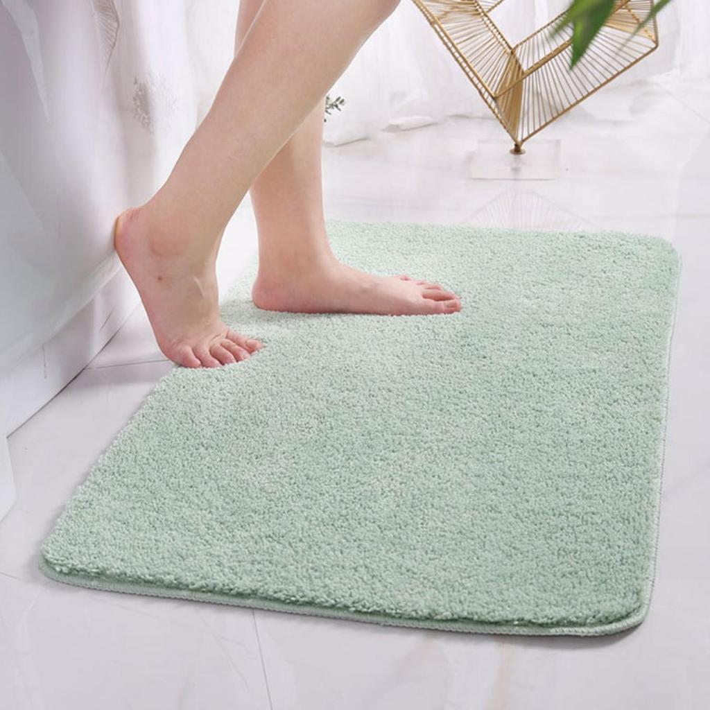 Fleece Engraving Bathroom Thickening Mat Bath Non-slip Carpets In Wash Basin Bathtub Side Floor Rug Shower Room Doormat Memory Foam 3D Pad