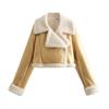 Fashion Kaslead Lapel Short Jacket Outwear