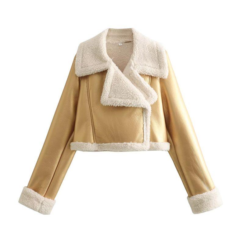 Fashion Kaslead Lapel Short Jacket Outwear