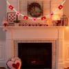 Wooden Beaded Felt Fabric Envelope Bunting Hanging Decoration For Wedding Valentine's Day Birthday Festival Celebration