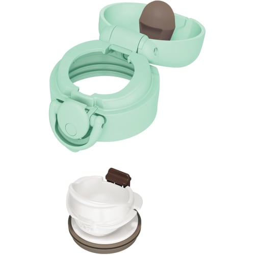 Thermos Vacuum Insulated Portable Mug, 500ml, Mint Gradient, Removable Spout for Easy Cleaning, Lightweight, One-Touch Opening, Stainless Steel Bottle