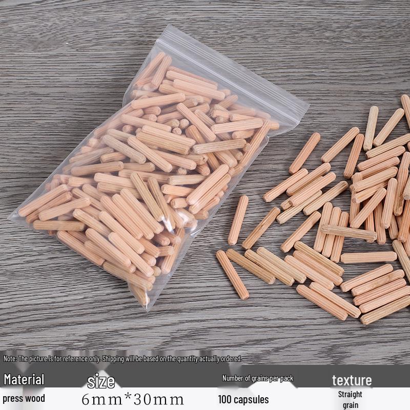 Straight & Oblique Grain Wood Dowels, Plugs, Tenons, Wedges, and Board Connectors for Furniture & Cabinets
