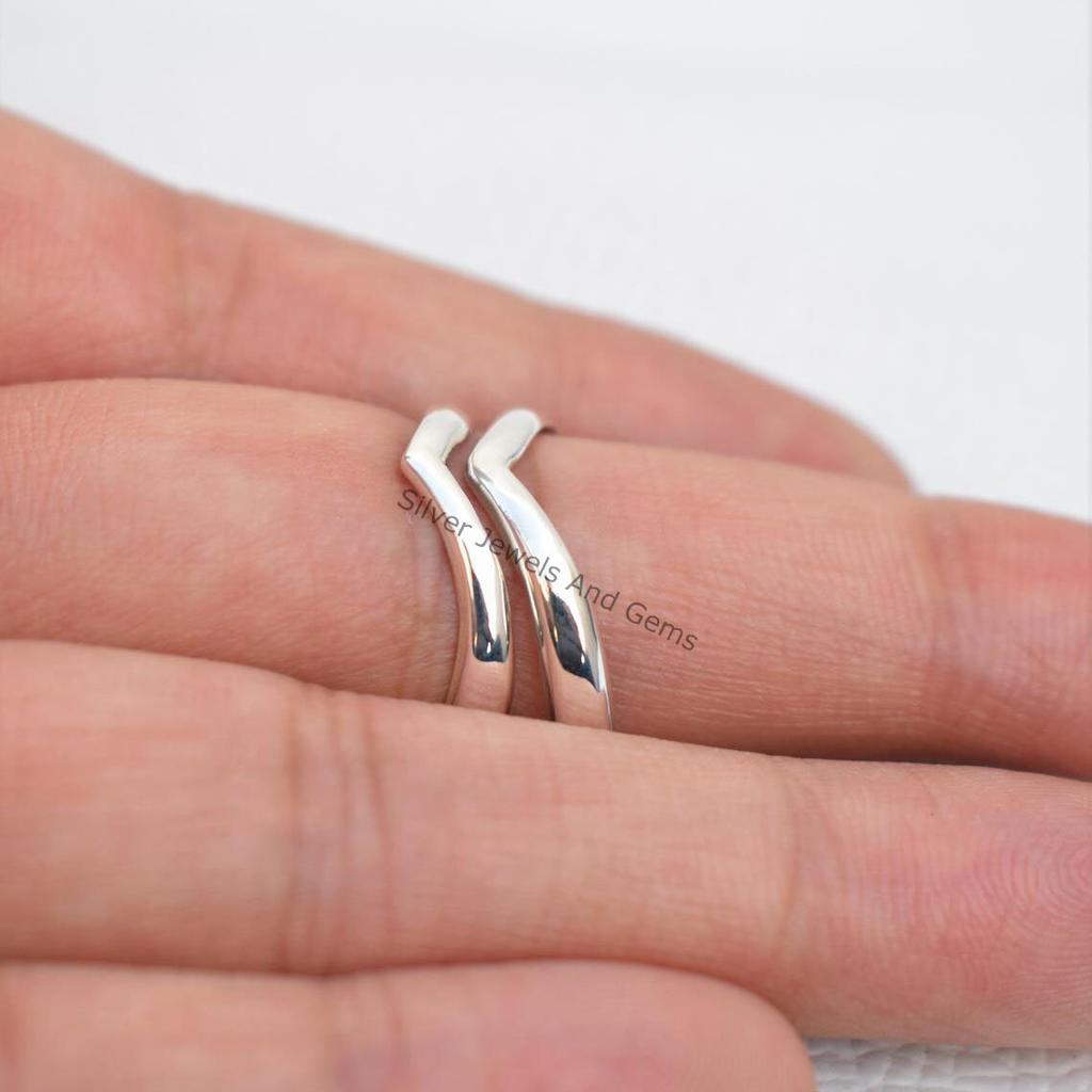 925 Sterling Silver Chevron Ring, Double Chevron Ring, Designer Ring, Thumb Ring, Minimalist Ring, Stack Ring, Handmade Ring