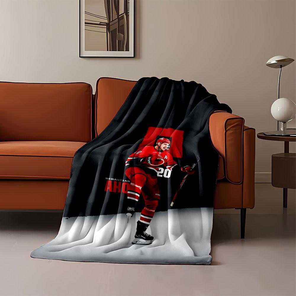 Hockey Player Celebration Art print blanket soft and cozy perfect for the living room bed sofa or a nap,gift
