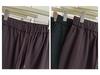 2025 Autumn Plus Size High Waist Loose Casual Twill Satin Pants for Women - Slimming, Versatile, and Long Fit
