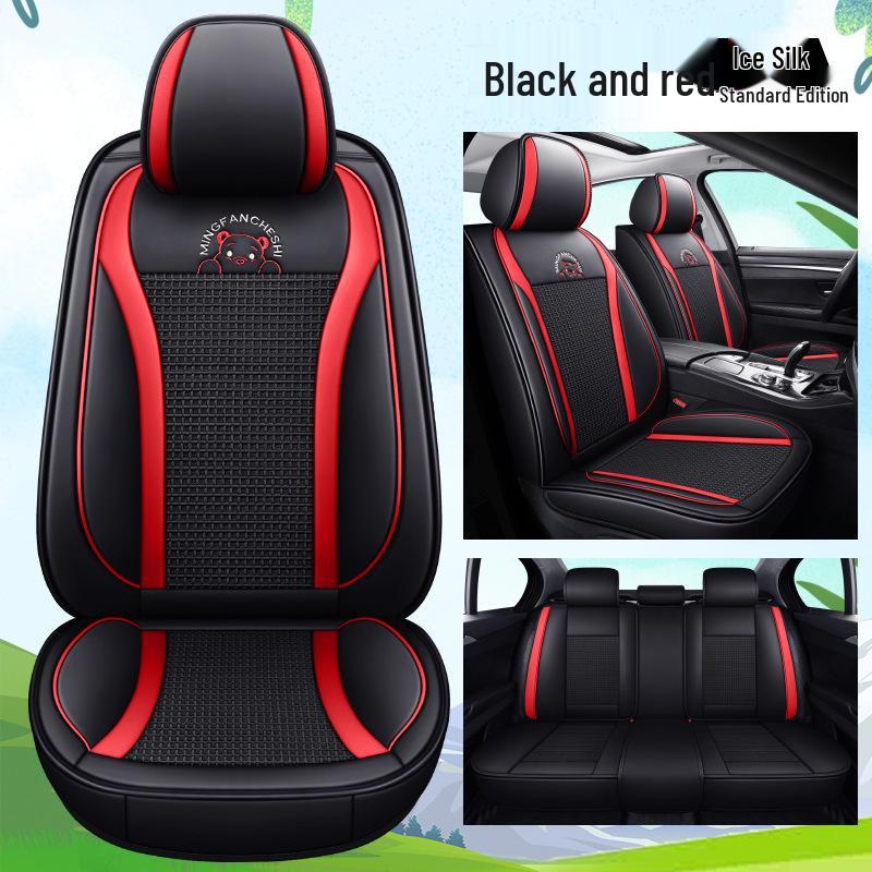 Seventh Gen Elantra Universal Naughty Bear Car Seat Cushion - Leather/Ice Silk, All-Season