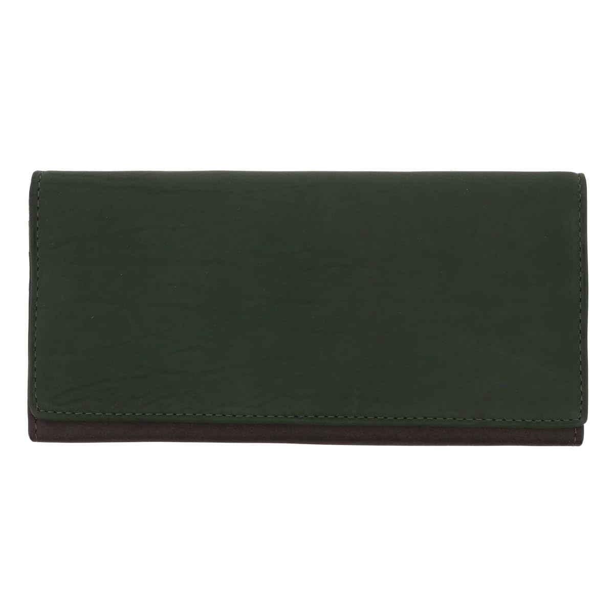 

Helena Мужской тонкий длинный кошелек с клапаном, 0740 Кожа Tenerezza, [06] Зеленый x Угольный