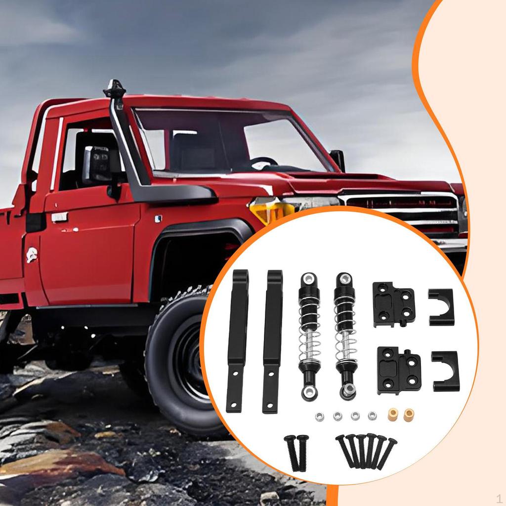 RC Metal Shock Absorber with Pull Rod Oil Filled Shocks DIY Modified Aluminum Alloy Replacements for