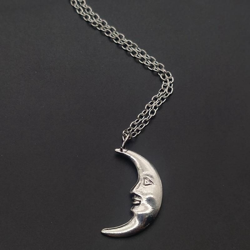 Nuovi Collane Luna e Sole Colore Argento Catena Coppia Celesti Migliori Amici Regalo per Amico Collane Lunghe Ciondoli Uomo Donna