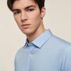 EMZ Ordos Men's Easy-Care Modal Business Casual Long-Sleeve Shirt