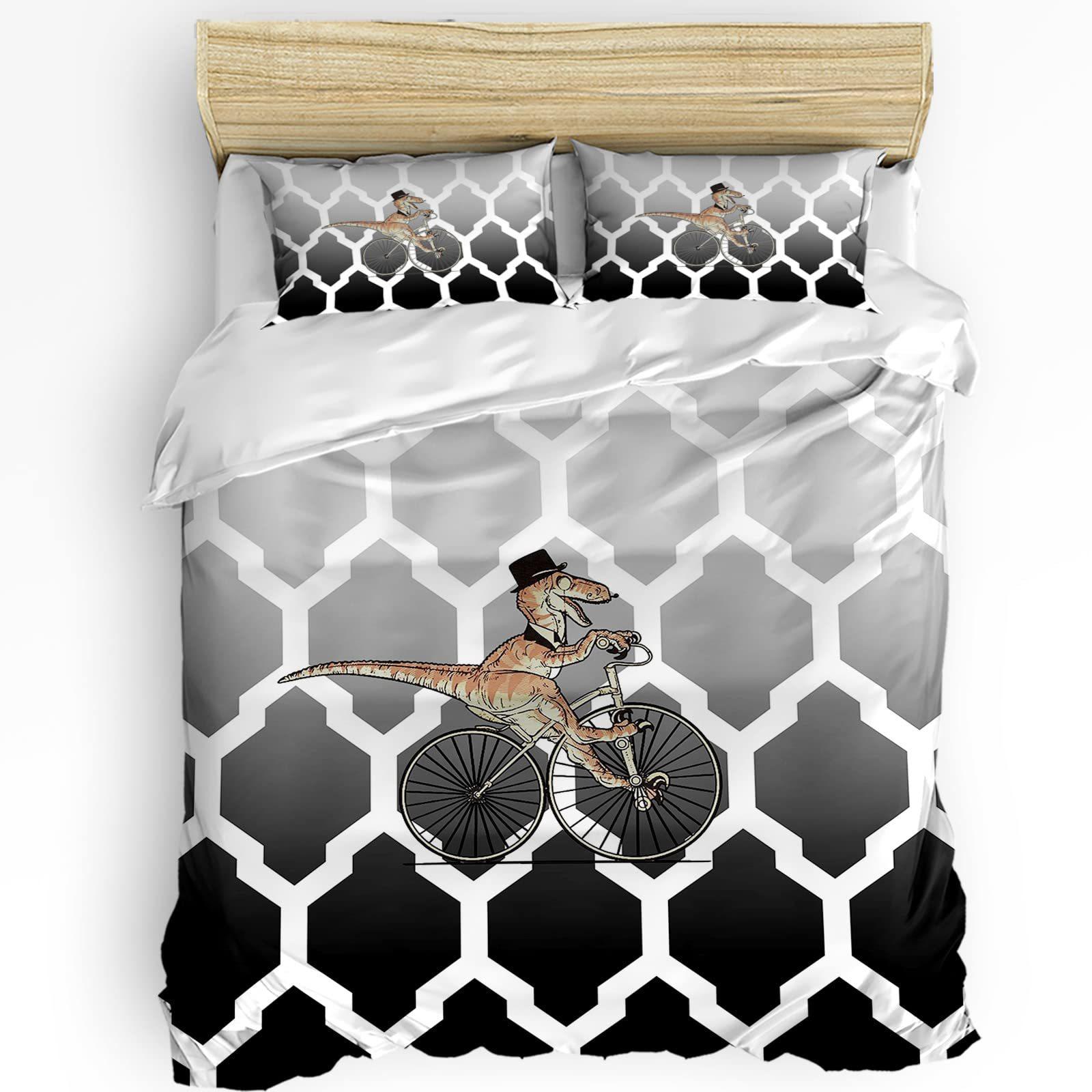 

Turquoise Palm Tree Bedding Three-Piece Quilt Cover EU single 135*200