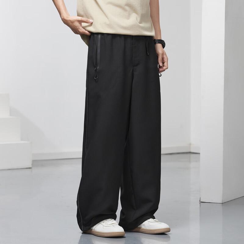 TonLion Men's 2026 Summer Relaxed Straight Wide-Leg Casual Pants