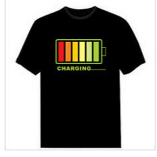Voice-Activated Luminous T-shirt for Performances and Promotions