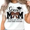 Senior Mom 2026 T-Shirt Graduation Proud Mom Class of 2026 Graphic Tee