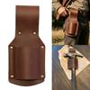 Waist Carry Pouch for Work Belt Use, Faux Leather Open Pocket with Rivet Reinforced Sides for Repair and Outdoor Projects