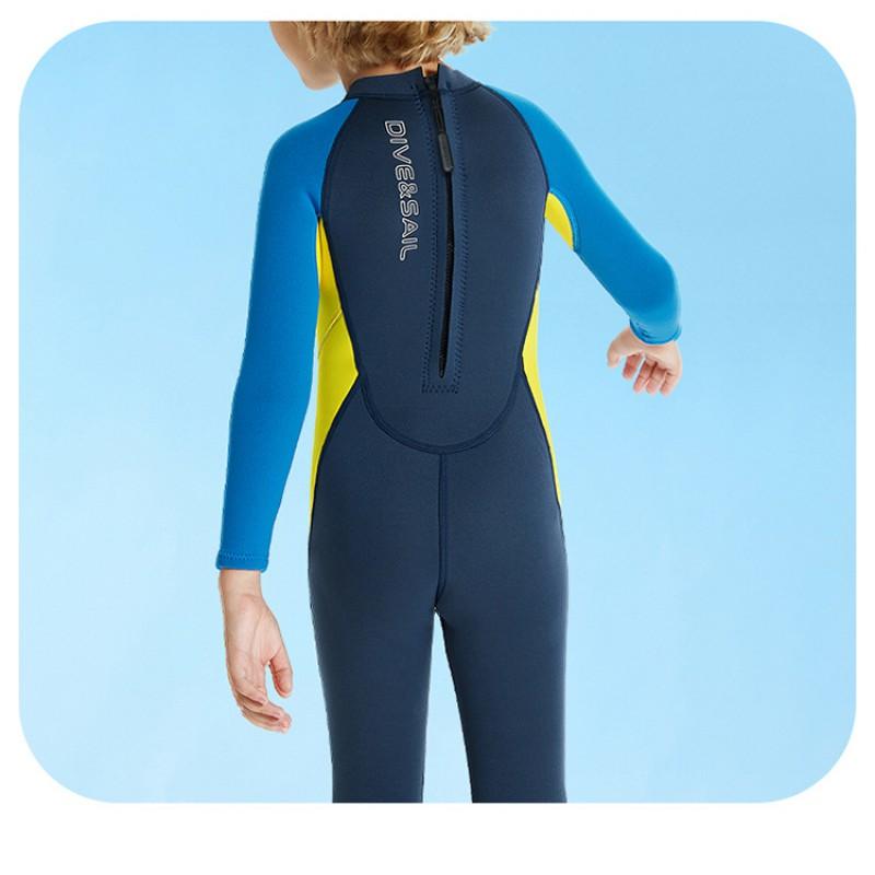 Kids 2.5mm Neoprene Fullsuit Wetsuit Snorkeling Diving Surfing Swimming Warm Winter