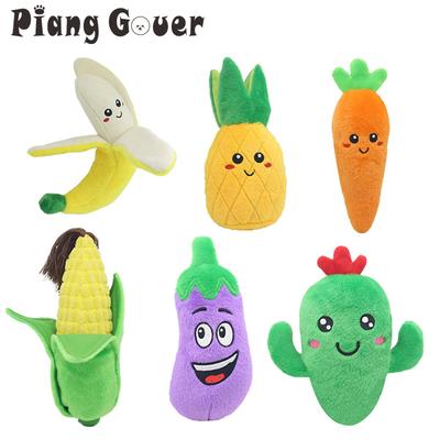 Cactus Vegetables Pet Toy Pineapple Dog Toy Corn Fruit Cat Puppy Squeak Toys