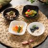 Ceramic Dipping Saucer Quicksand Grain Saucer Restaurant Hot Pot Bbq Dipping Saucer Sushi Dumpling Sauce Oil Saucer Household Vinegar Saucer