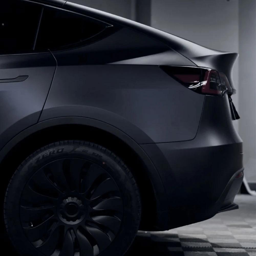 Car Wrap Film Matte Black Blue Auto Color Change Vinyl Film PVC Sticker PET Bubble Free Wrapping Car Accessories Auto Decals 50x152cm