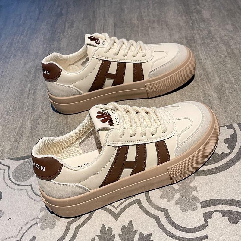 Casual shoes retro sports 22 autumn new rubber sole round head soft baseplate shoes