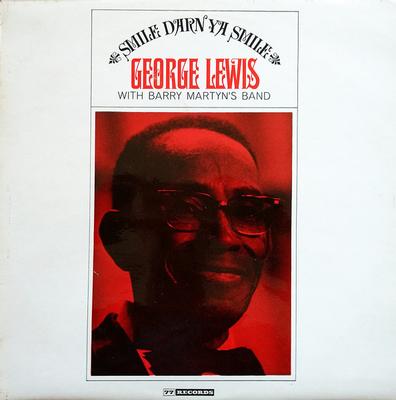 LP Record GEORGE LEWIS, BARRY MARTYN'S BAND - Smile Darn Ya Smile 77LA1228 77 Records 1964 UK Jazz Used