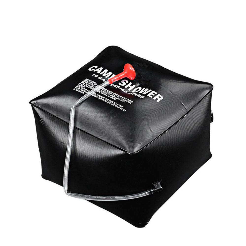 40L Camping Travel Hiking Climbing PVC Foldable Water Storage Bladder Energy Heated Hanging Solar Camp Shower Bag
