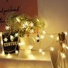 LED Snowflake String Lights for Wedding, Holiday, and Christmas Tree Ornaments