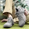 2025 New Men's Shoes: Lightweight, Soft, Fly-knitted Socks, Hot Shoes, Breathable Flat Soles, Light and Trendy Brands