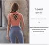 2022 Summer Sexy Cut-Out Short Sleeve Slimming Yoga T-Shirt for Women
