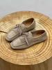 Fashion AIYUQI 2025 Women's Loafers Cow Suede Square Toe Flat Shoes For Women Large Size Shallow Mouth Soft Sole Female Moccasins