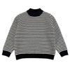 Boys' Fleece Pullover Fall and Winter Children's Casual Striped Knit Base Sweater