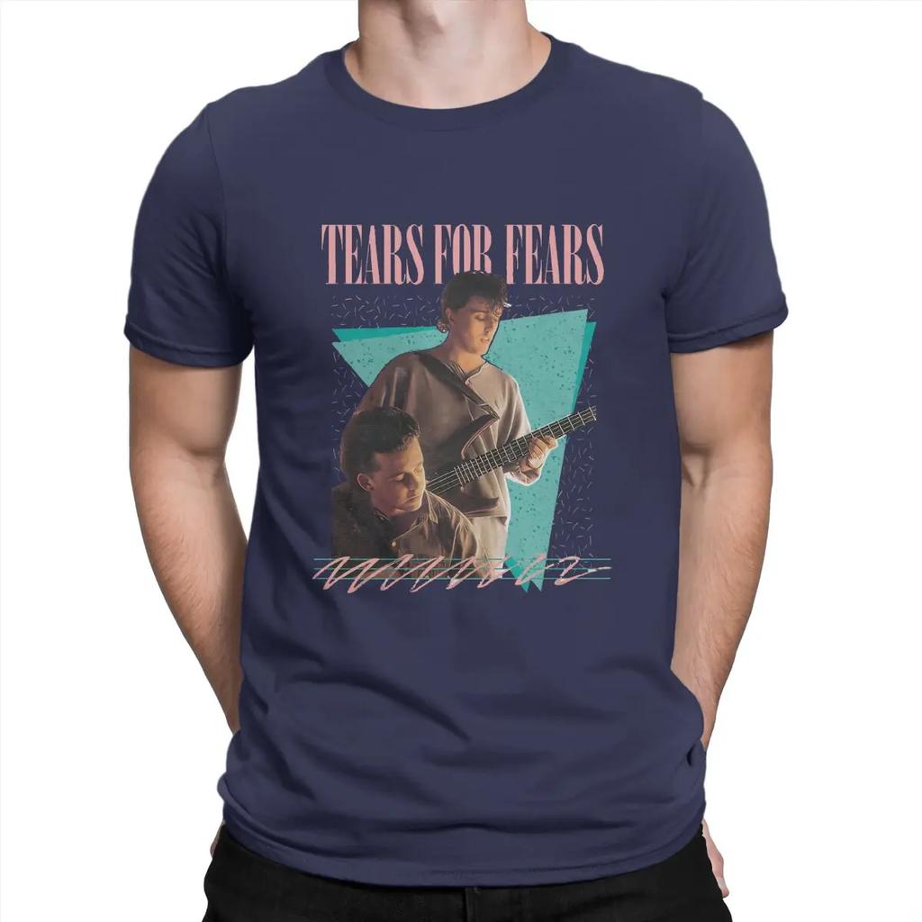 Tears For Fears TShirt 1980s British New Wave Band Fashion T Shirt Original Streetwear New Trend Unisex