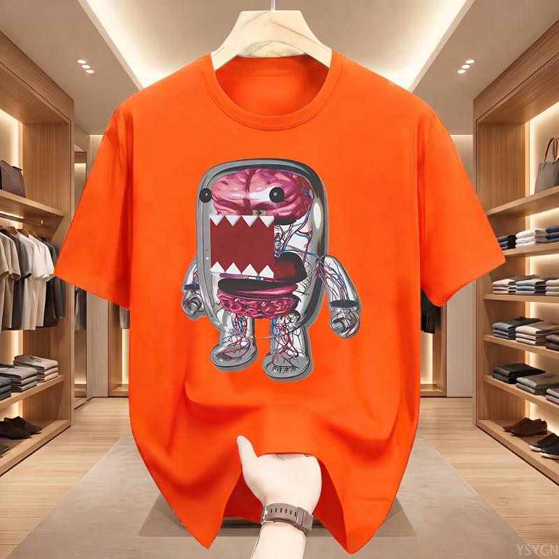 Domo Y2k Japanese Graphic Swag Era Fashion Aesthetic Rave Punk T Shirt Men's Summer Classic T-Shirt Tops