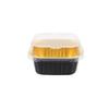 50pcs Square/Round Tin Muffin Boxes with Lids Dessert Container Mini Cupcake Mold  Commercial