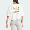 adidas originals Women'ss Logo Print Crewneck Sport T-Shirt White (Unisex) T-Shirts IS0312