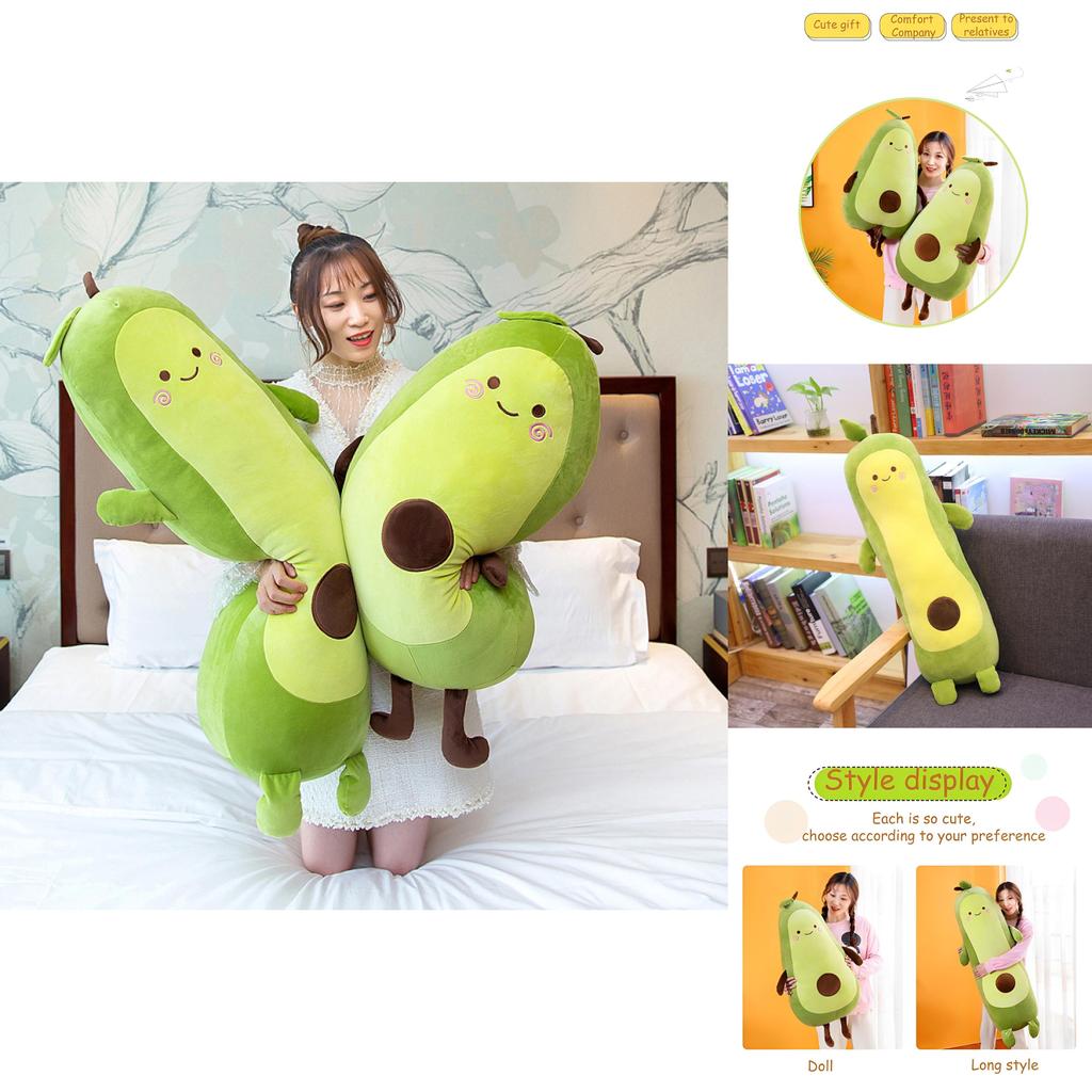 Long Plush Avocado Pillow Perfect Christmas Gift For Girls Boys