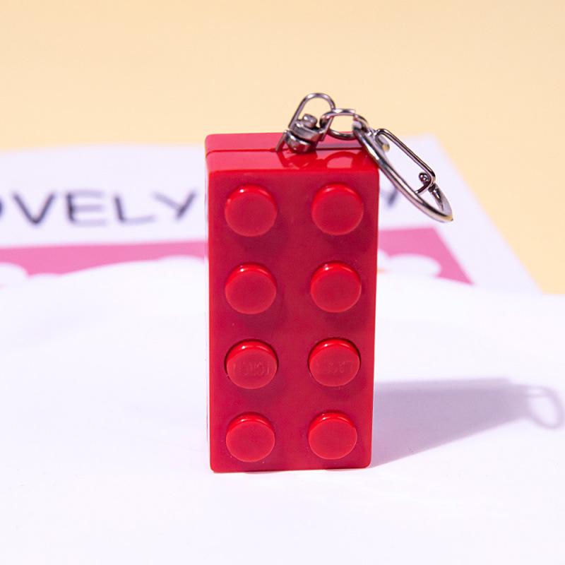 Glow-in-the-Dark Infrared Building Blocks Laser Flashlight Pet Toy Keychain Gift