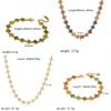 Four Leaf Clover Necklace And Bracelet Set With Zirconia And Stainless Steel For Elegant Casual Wear